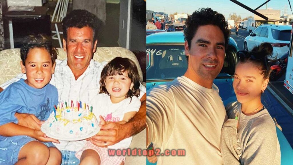 Hailee Steinfeld with her brother and father