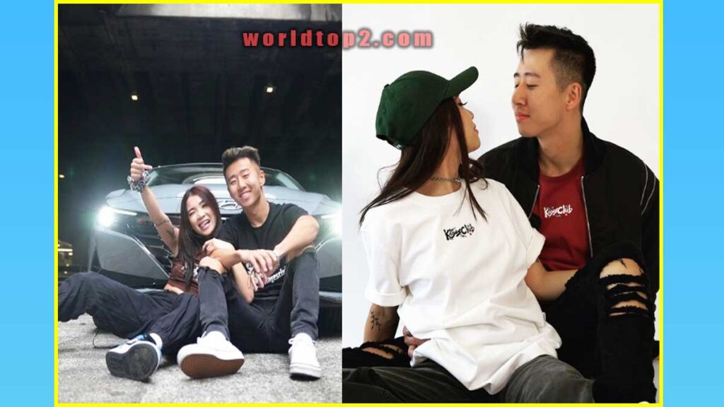 Jimmy Zhang with his girlfriend