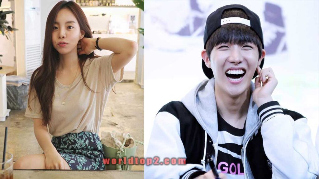 Jung Ji woo with hi brother J Hope