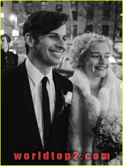 Julia Garner with her husband