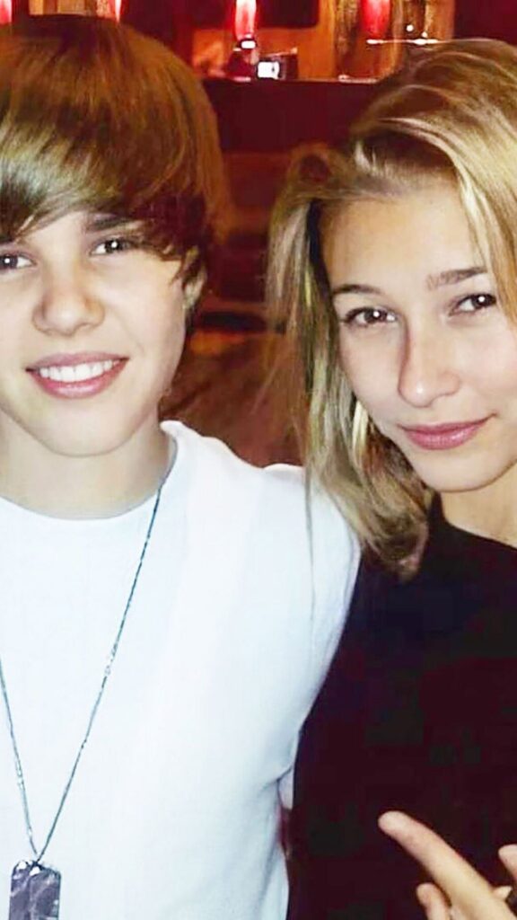 Justin Bieber with his wife hailey baldwin when they first met