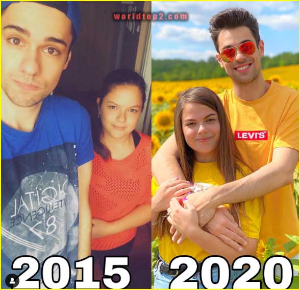 Csecse Attila with his sister Csecse Kitti