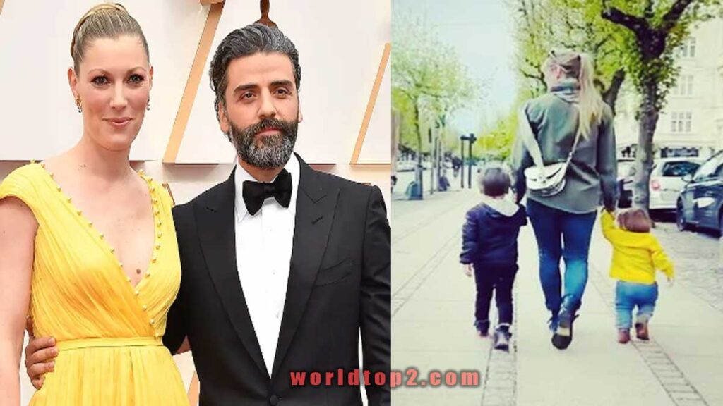 Elvira Lind with her husband and sons