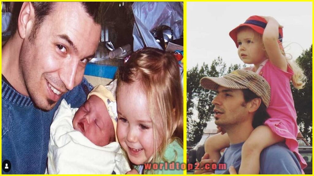 Emilie Bierre with her father