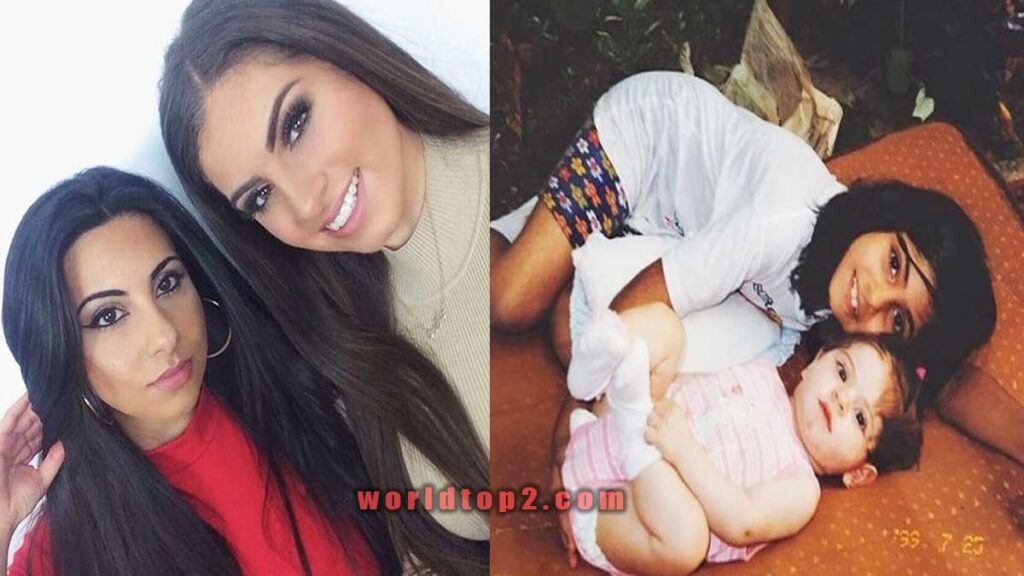 Nazanin Kavari with her sister