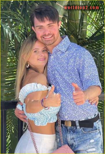 Sofia Jirau with her boyfriend