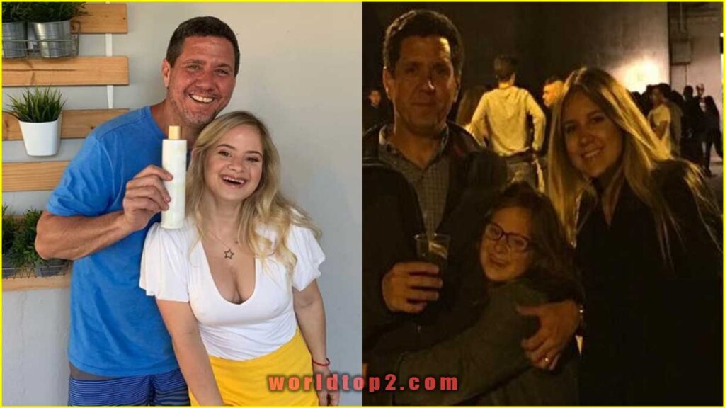 Sofia Jirau with her parents