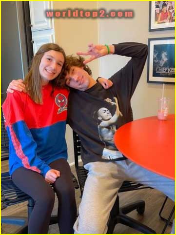 Baylen Levine with his sister Lilah Levine