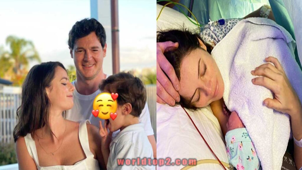 Kaya Scodelario with her son daughter and huband