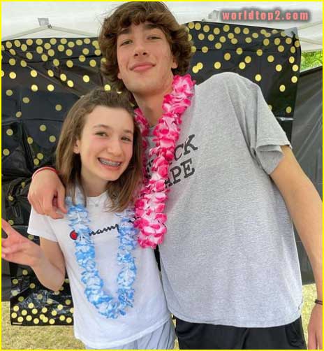 Lilah Levine with her brother Baylen Levine