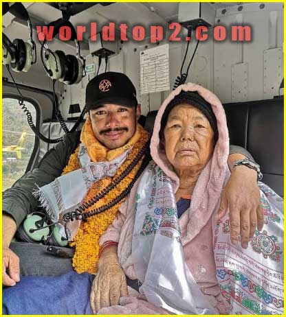 Nims Purja with his mother