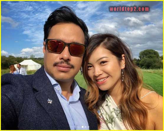 Nims Purja with his wife