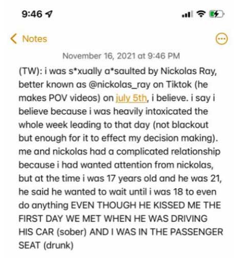 Noor Dabash allegations