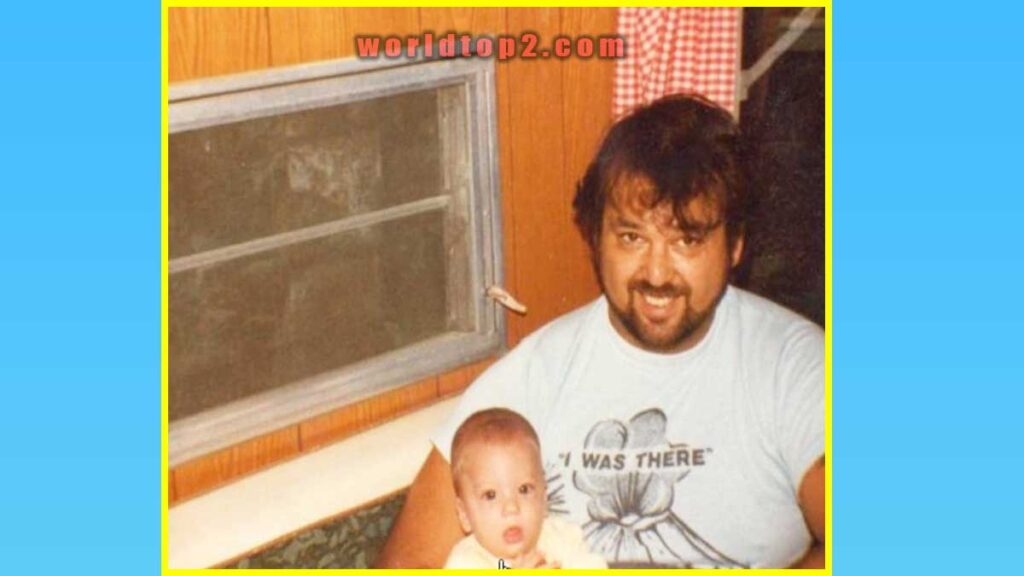 Steven Pete with his father