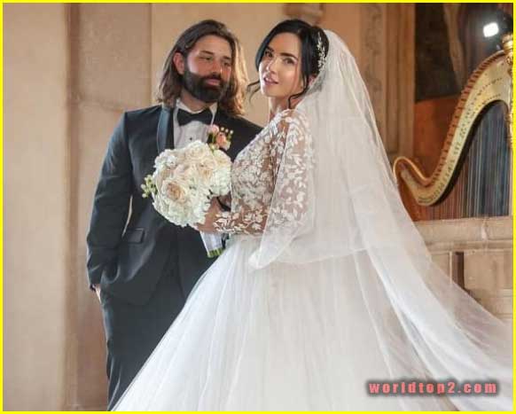 Ariana James with her husband