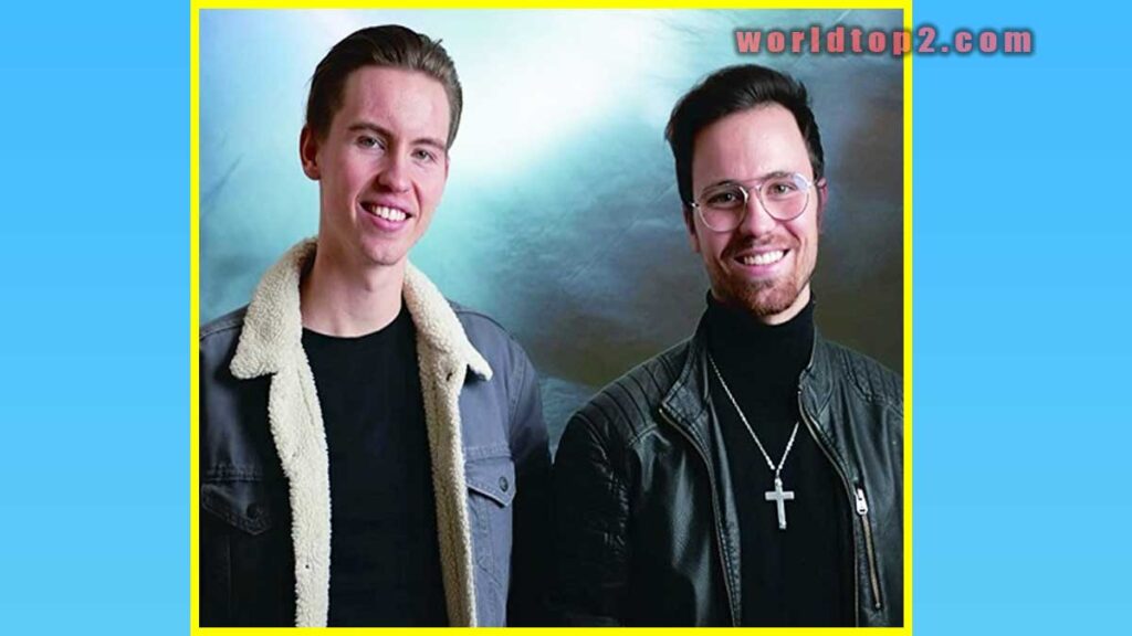 Joshua Wesely with his brother