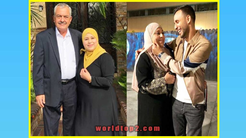 Anwar Jibawi with his parents