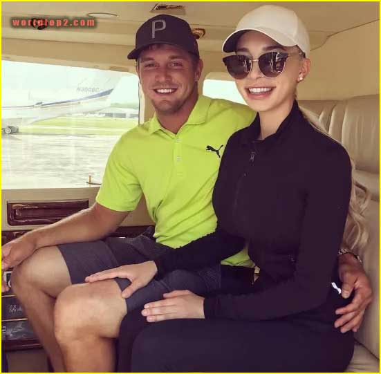 Bryson DeChambeau with his girlfriend