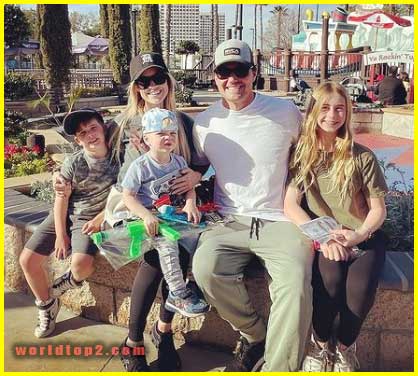 Christina Haack with her husband and children