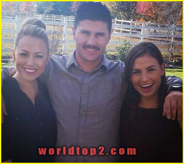 Josh Hall with his sisters