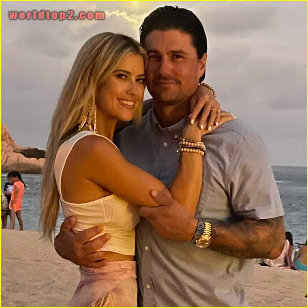 Josh Hall with his wife Christina Haack