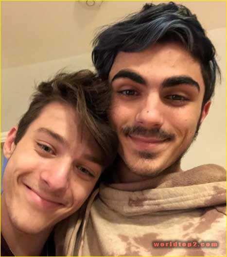 Kassius Lijah Marcil-Green with his boyfriend