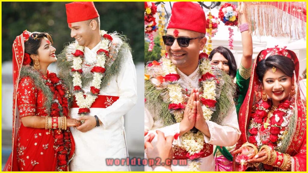  Keki Adhikari with her husband Rohit Tiwari
