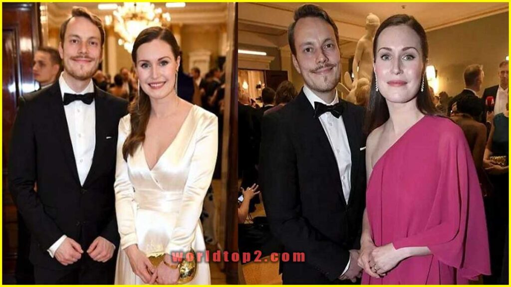Sanna Marin with her husband Markus Räikkönen