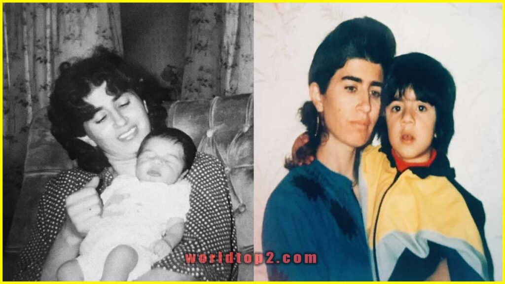 Thoraya Maronesy childhood photo with her mother