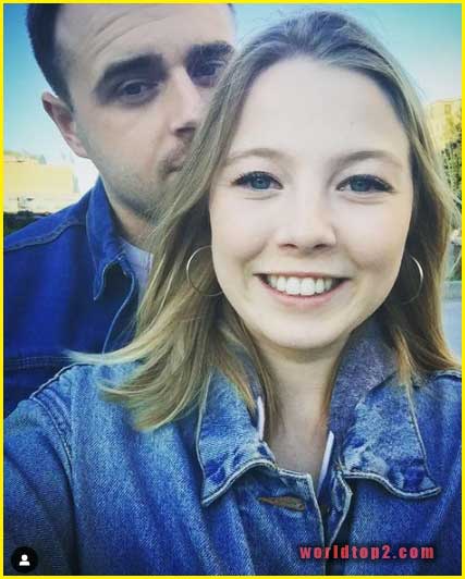 Charlotte Beaumont with her boyfriend