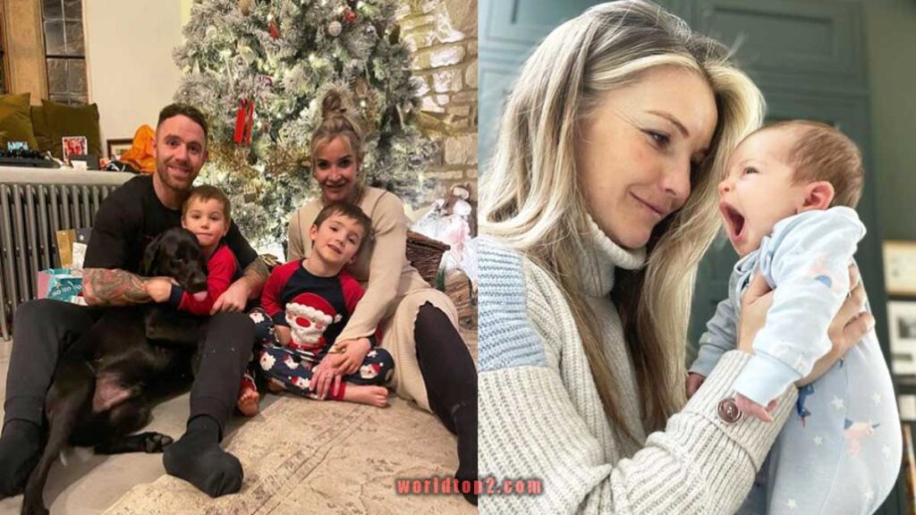 Helen Skelton with her children and husband