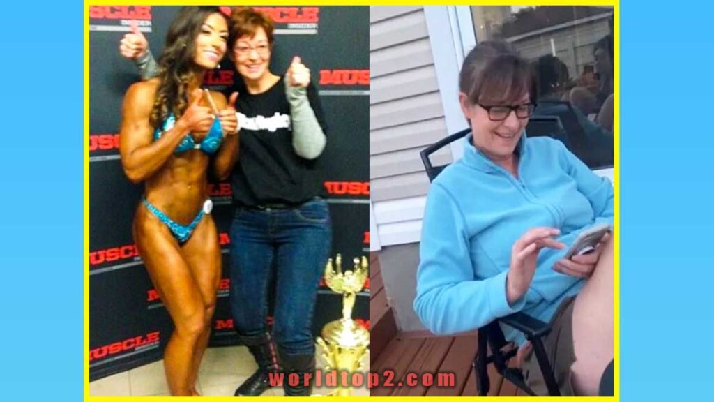 Natasha Aughey with her mother