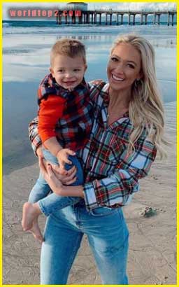 Ashley Brewer with her nephew