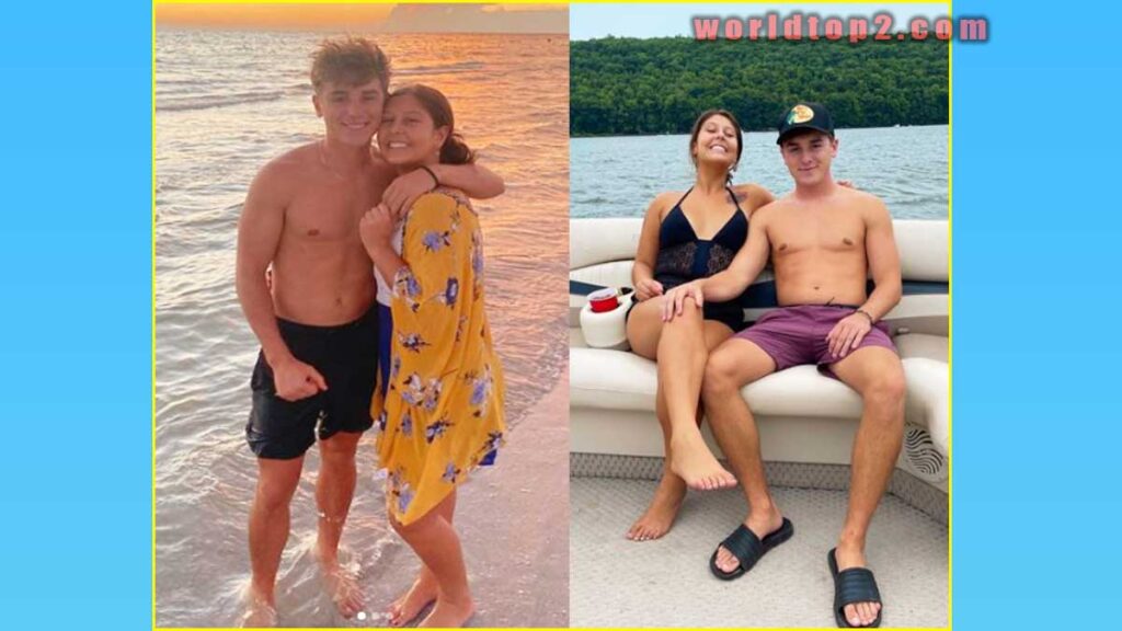 justin schmidt with his girlfriend sarah Margretta