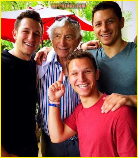 scott braun with his brothers and grandparent