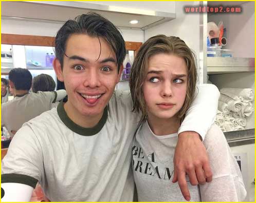 teagan croft with her friend Ryan