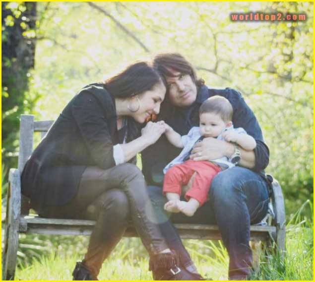 Anitra Mecadon with her husband and son