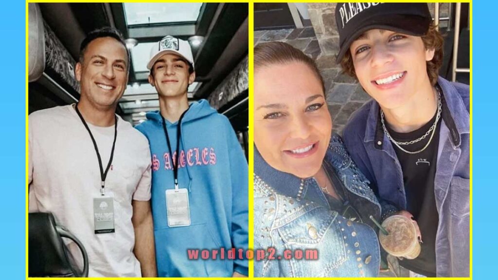 Avi Angel with his parents