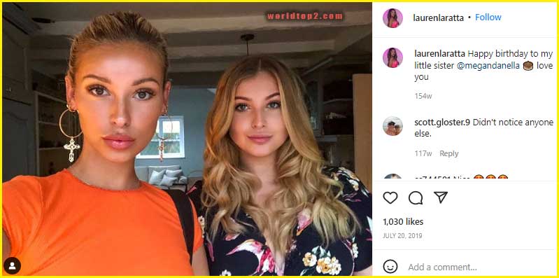 Lauren Laratta with her sister