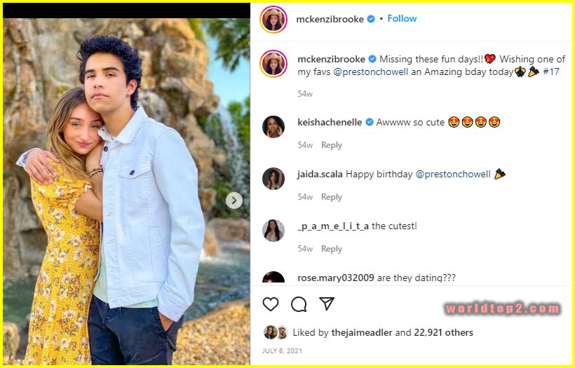 McKenzi Brooke relationship