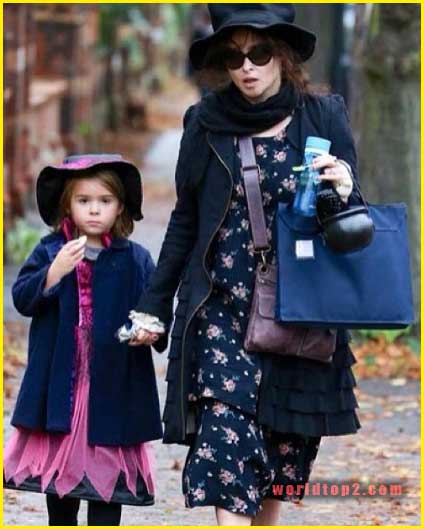 Nell Burton with her mother