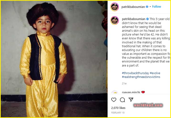 Patrik Baboumian childhood photo