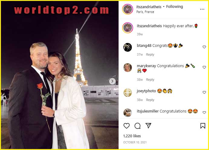 Zandria Theis with her boyfriend