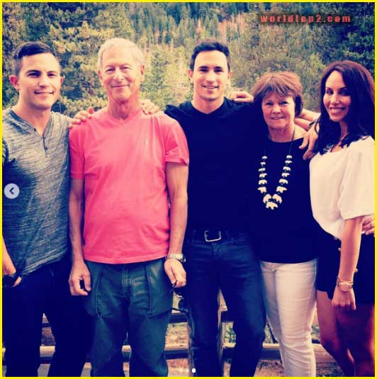 Molly Bloom with her brothers and parents