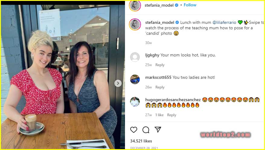 Stefania Ferrario mother