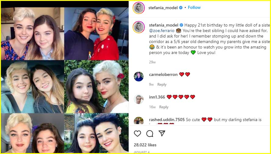 Stefania Ferrario sister