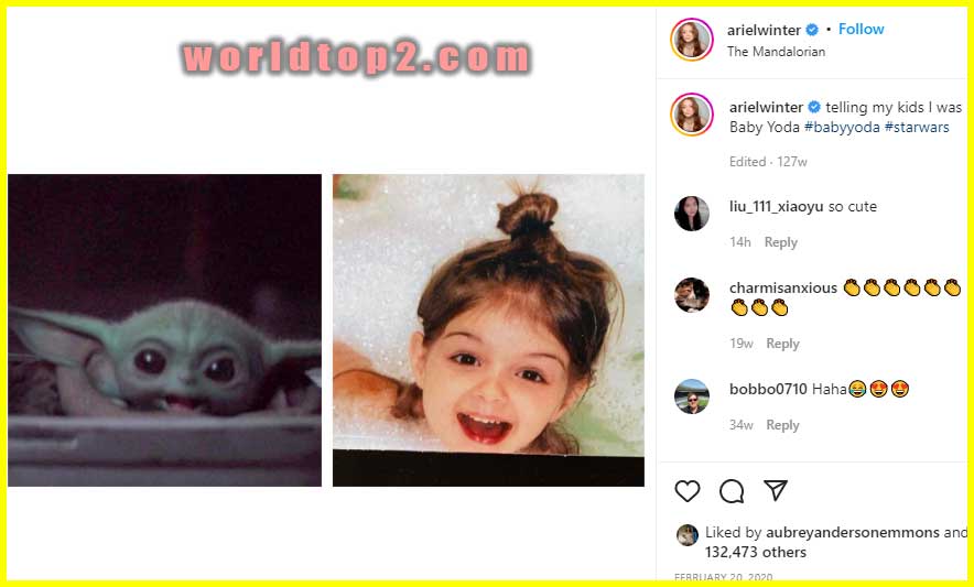 Ariel Winter childhood photo