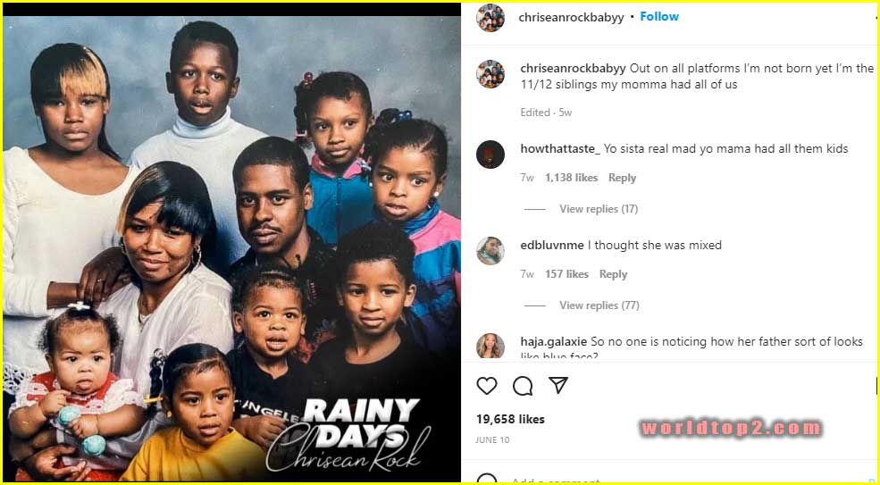 Chrisean Malone family photo