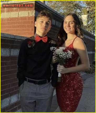 Jaden Walton with his friend