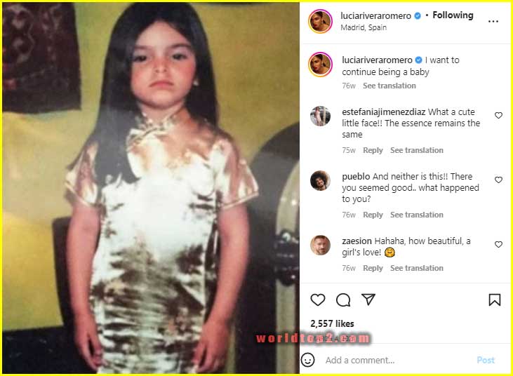 Lucia Rivera childhood photo